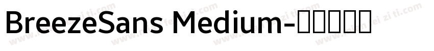 BreezeSans Medium字体转换